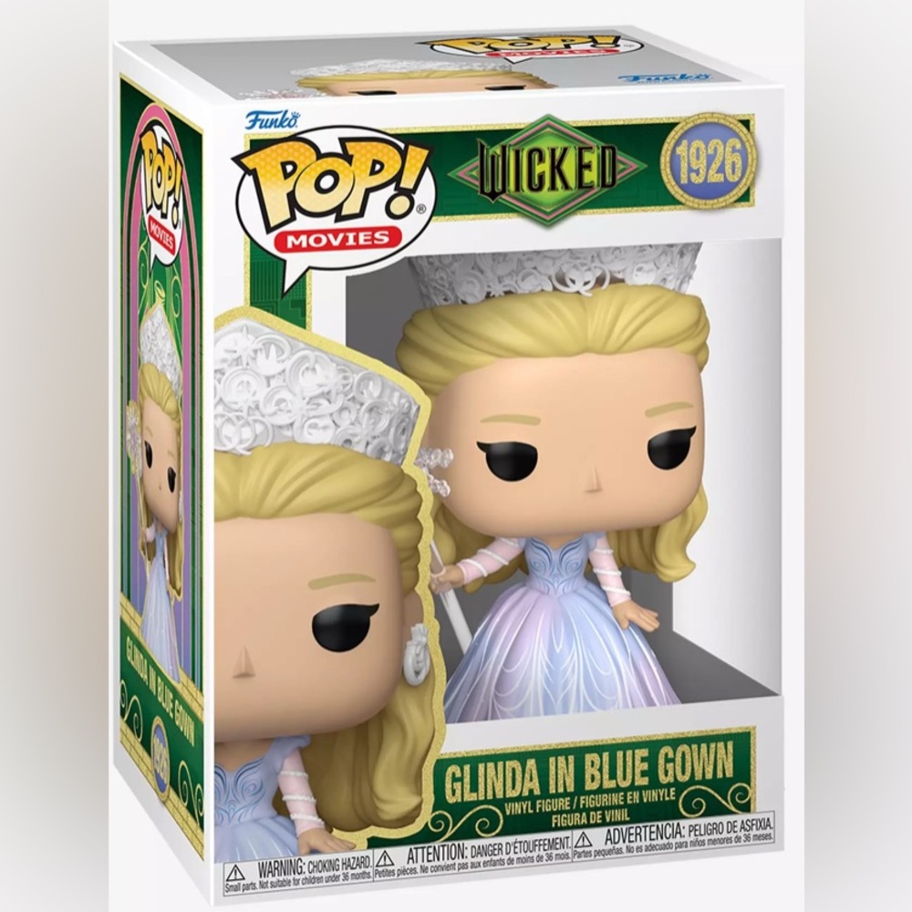 Funko Wicked: For Good Pop! Movies Glinda In Blue Gown Vinyl Figure